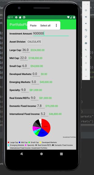 Portfolio Planner – screenshot 2