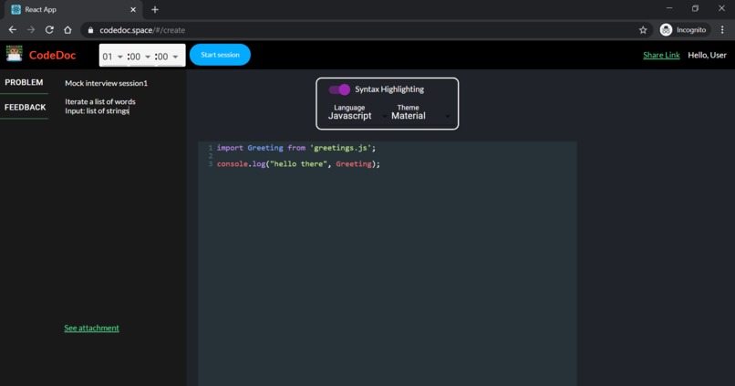 codedocs – screenshot 2