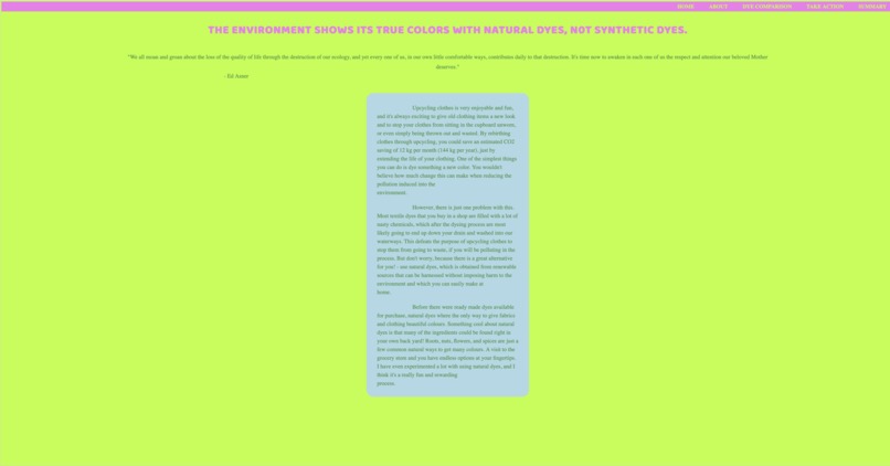 Natural Dyes vs. Synthetic Dyes – screenshot 1