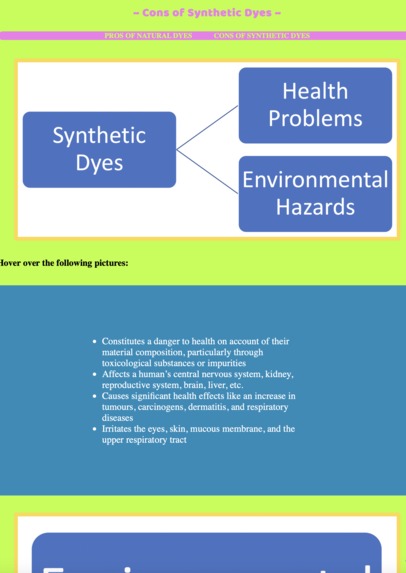 Natural Dyes vs. Synthetic Dyes – screenshot 4
