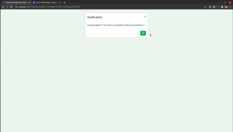 Chainlink Prediction Market – screenshot 2