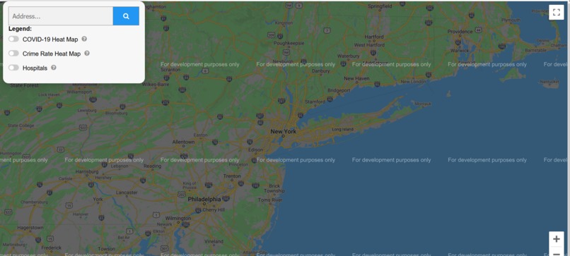 SBUHacks F2020 : : [ MapSense ] – screenshot 2
