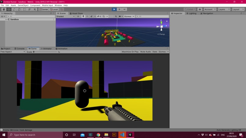 FPS Enemy Shooter - SBU Hacks 2020 – screenshot 2