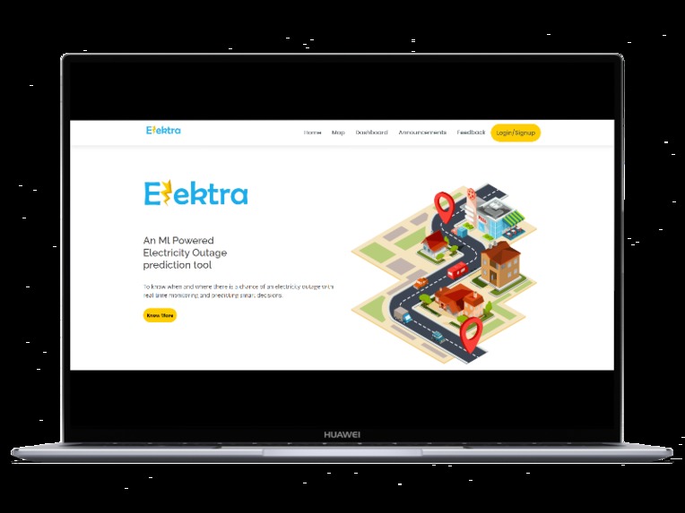 Elektra- An ML powered Electricity Outrage Prediction tool – screenshot 3
