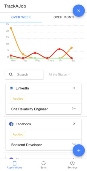 TrackAJob – screenshot 2