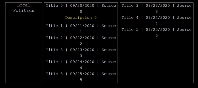 PoliNews – screenshot 1