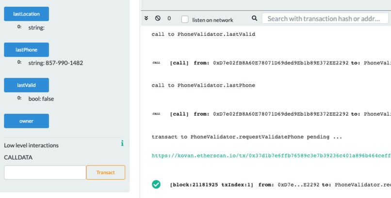 Veriphone - Phone validation and antispam on Chainlink – screenshot 6