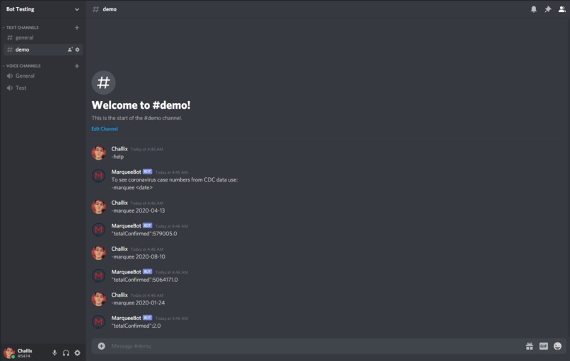 MarqueeBot – screenshot 2