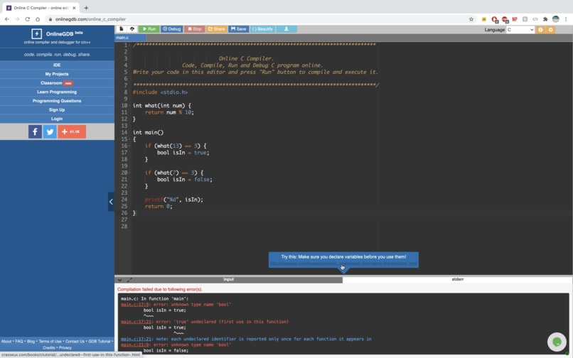 codeHelper – screenshot 2