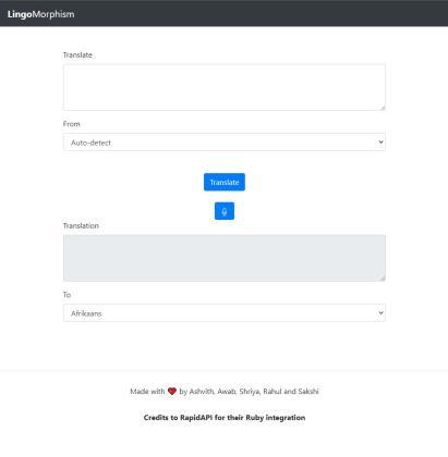 LingoMorphism (Indigenous Language Translator!) – screenshot 2