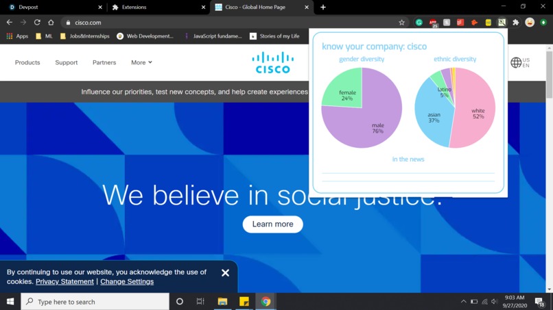 CompanyDiversity – screenshot 1