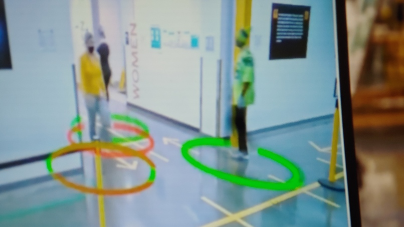 6 feet Social Distance Enforce using Depth Camera AI – screenshot 1