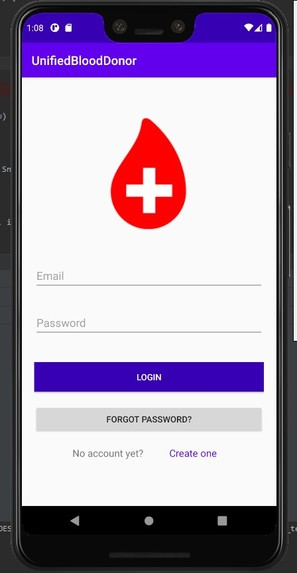 Unified Blood Donation – screenshot 1