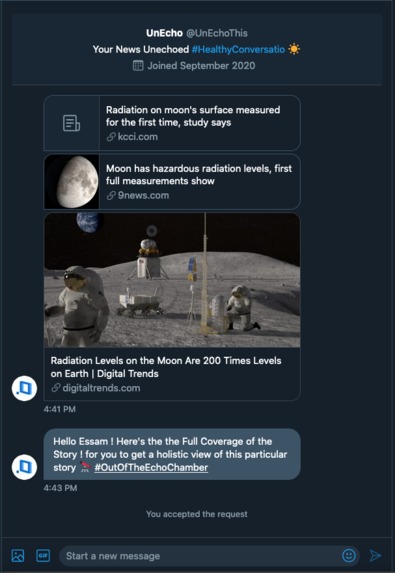 NEWS UN-ECHO BOT  – screenshot 4