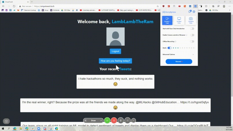 EmpaTweet – screenshot 3
