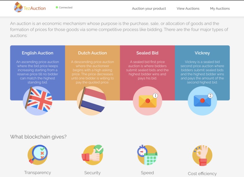 TezAuction – screenshot 2
