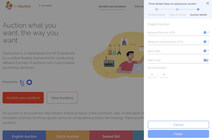 TezAuction – screenshot 6