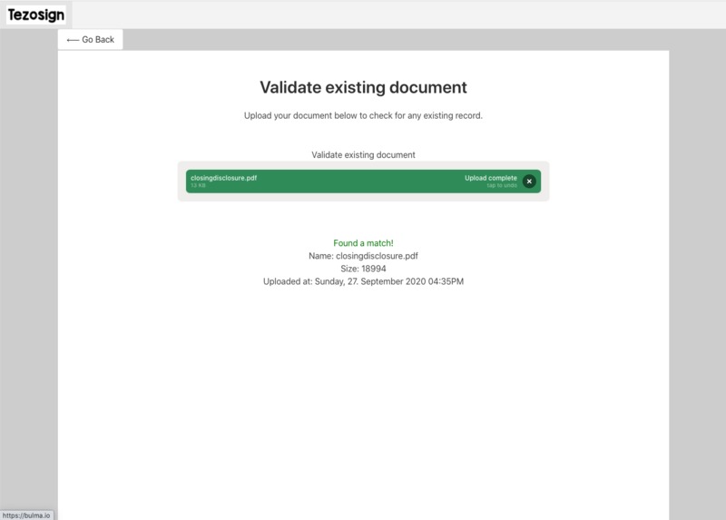 Tezo-Sign – screenshot 3