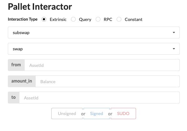 Subswap - Substrate-based Swapping  – screenshot 4