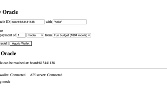 Agoric Oracle Dapp