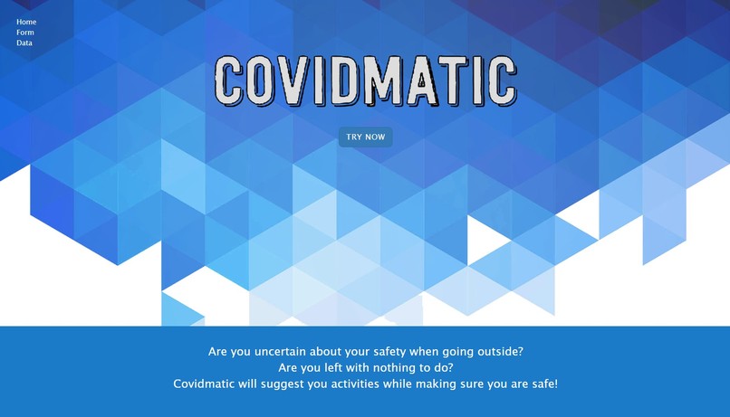 Community Service - Covidmatic – screenshot 1