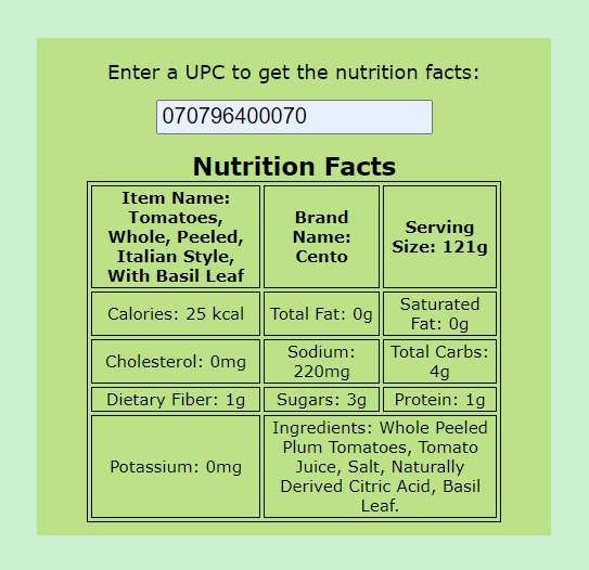 Medical - Food Nutrition Facts – screenshot 2