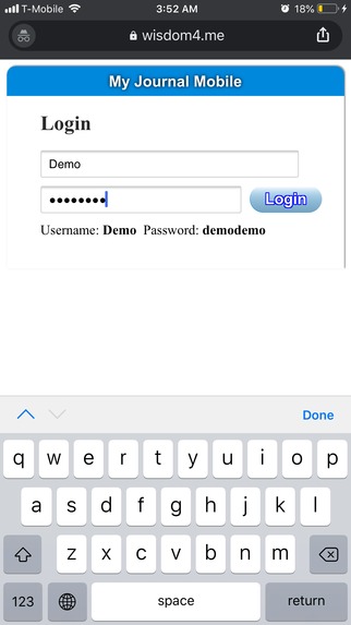 My Journal Mobile – screenshot 4