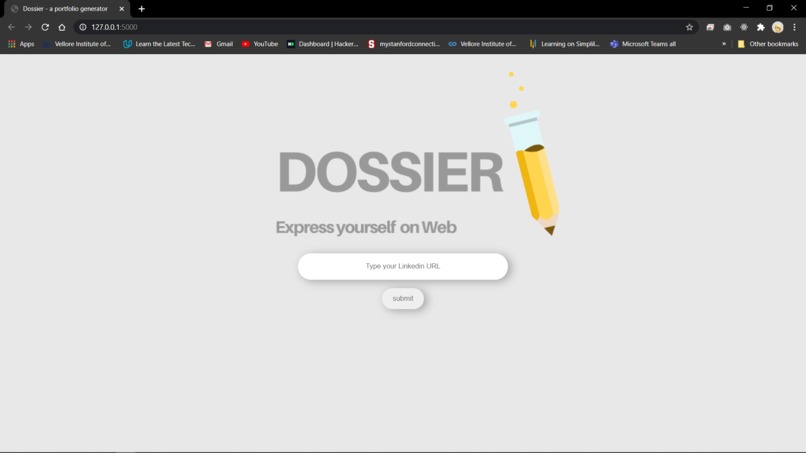 Dossier – screenshot 1