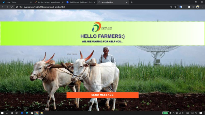 FARMER_HELPLINE_WEBSITE – screenshot 1