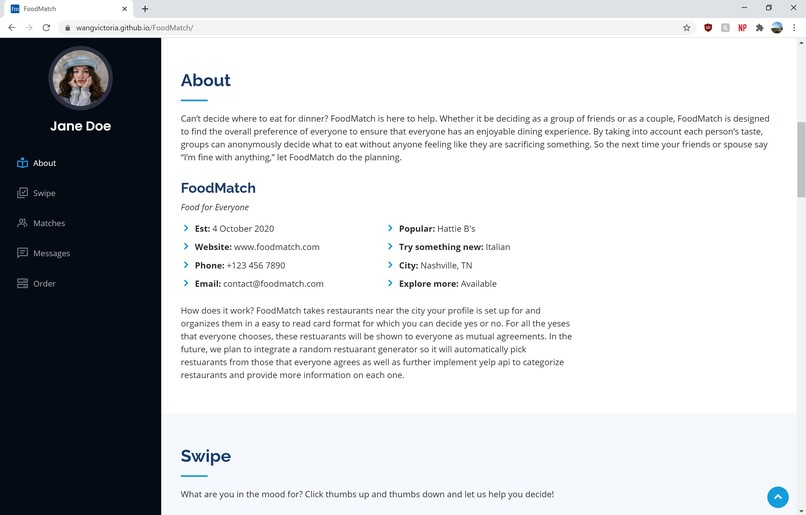 FoodMatch – screenshot 2