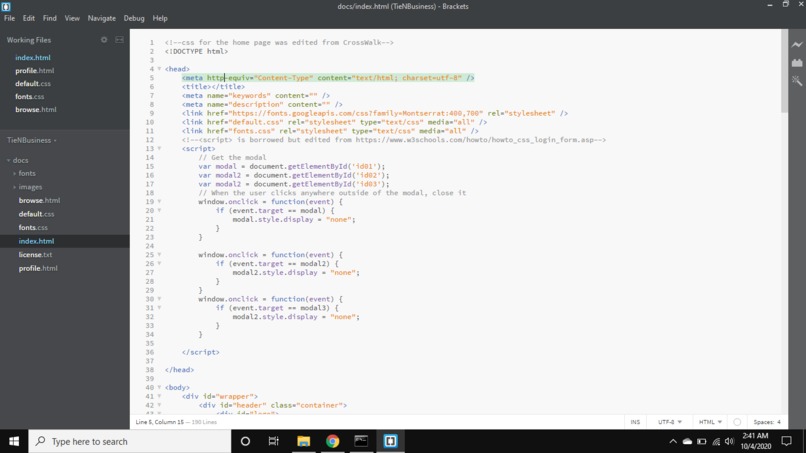 TieNBusiness – screenshot 2