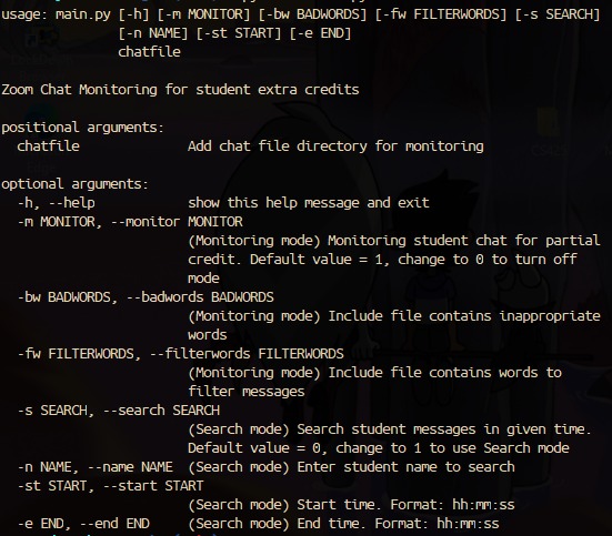 Zoom Chat Monitoring – screenshot 2