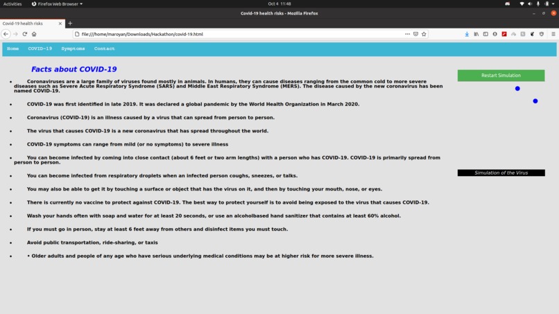 COVID-19 HEALTH & AWARENESS – screenshot 3