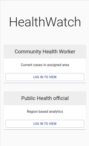 HealthWatch  – screenshot 1