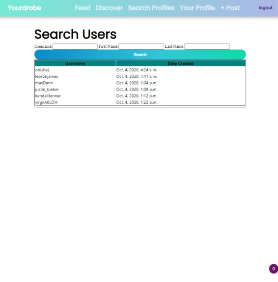 Yourdrobe – screenshot 1