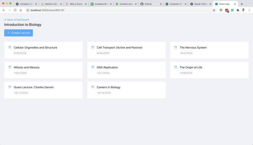 Recall – screenshot 3