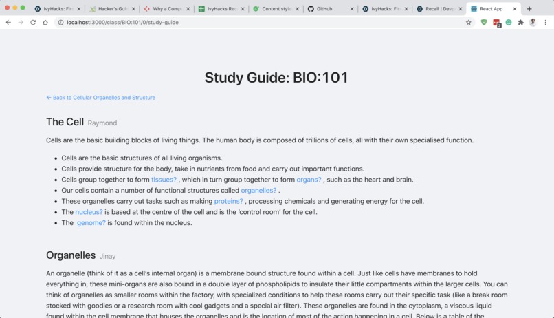 Recall – screenshot 8