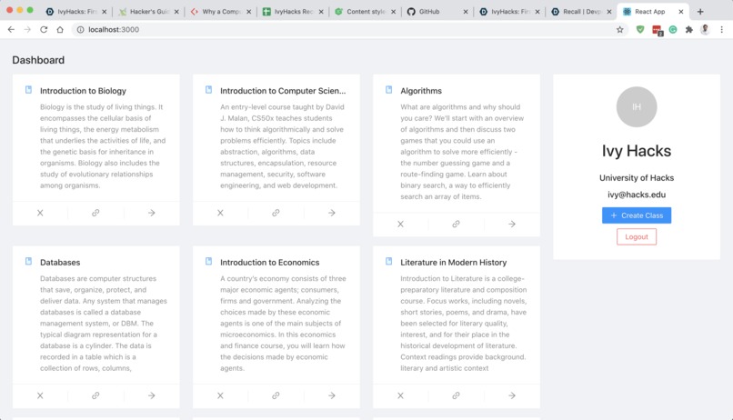 Recall – screenshot 2