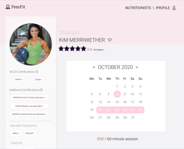 FemFit – screenshot 7