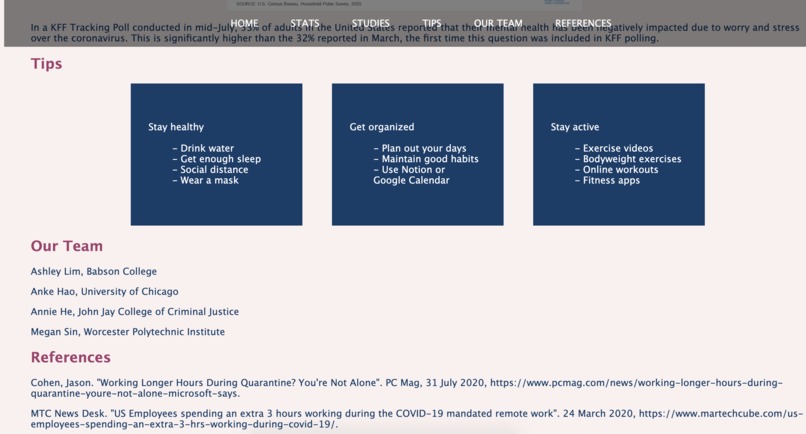 Mental Health in Quarantine – screenshot 2