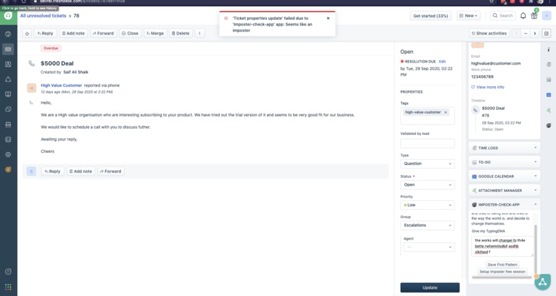 Imposter Checker App – screenshot 1