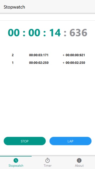 Voice Assisted Stopwatch and Timer – screenshot 2
