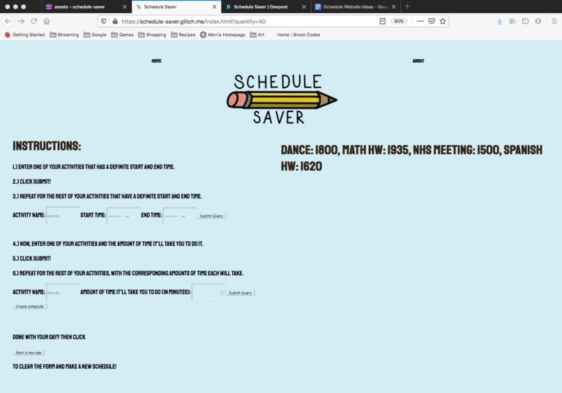 Schedule Saver – screenshot 2