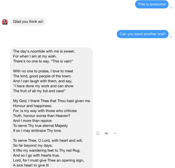 PoemBot – screenshot 3