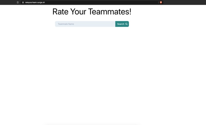 ratemyteam – screenshot 1