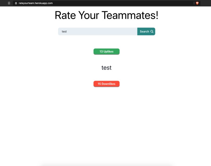 ratemyteam – screenshot 2