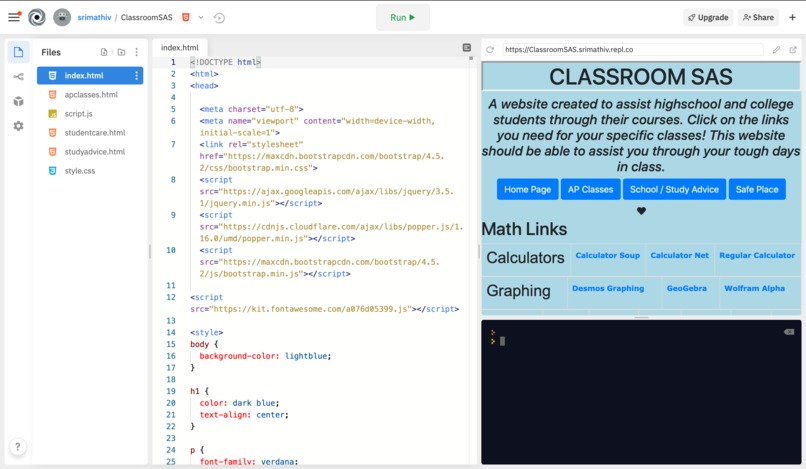 Classroom SAS – screenshot 2