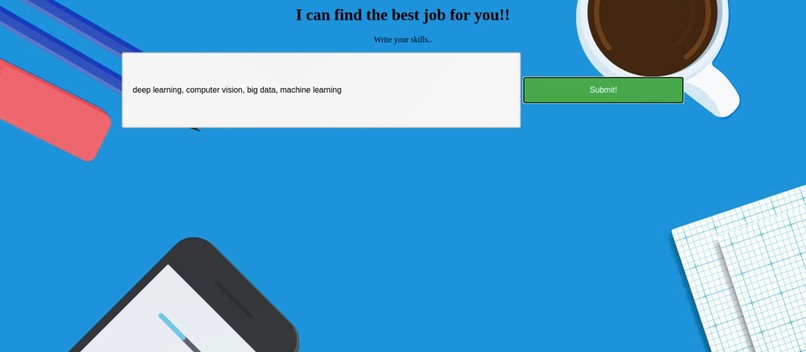 Skill based recommendation System – screenshot 1