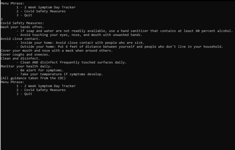 Covid Symptom Tracker – screenshot 2