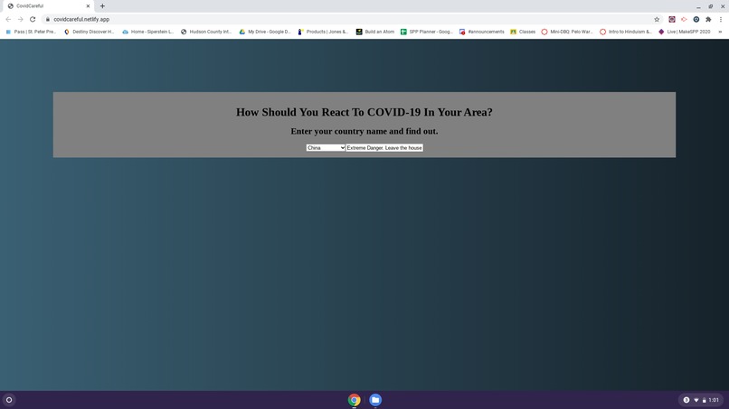 CovidCareful – screenshot 1